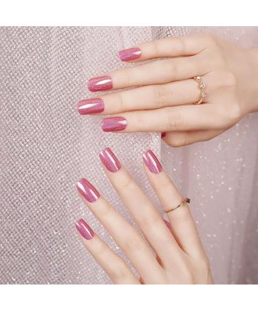 Zaubern gel4Home- UV wraps UV nail foils gel nail wraps semi cured gel nails (Barby Glitter)