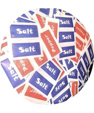 50 Salt and 50 Pepper Sachets (100 in total) by Campbell's Catering & Kitchen Supplies