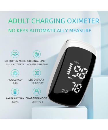 Rechargeable Pulse Oximeter Fingertip - Accurate Blood Oxygen Saturation Monitor for Sports | Fast SpO2 Reading (White - Buy Online on GoSupps.com