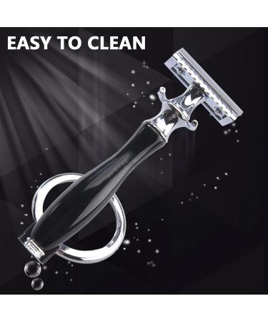 JAG Double Edge Shaving Razor Set for Men - Complete Wet Shaving Kit with Razor Plane Bowl Brush & 10 Blades | International Shipping Available - Buy Online on GoSupps.com