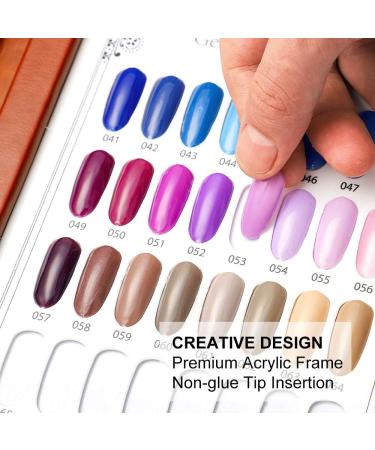 Staccatory 216 Colours Nail Tips Display Book DIY Nail Art Shows Colour Map Chart Painting Display Board White - Buy Online on GoSupps.com