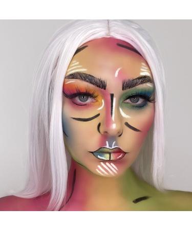 SK INFINITY Classic Fuchsia Pink Face and Body Paint 18ml - Professional Water Based Single Cake Makeup for Adults and Kids - Buy Online on GoSupps.com