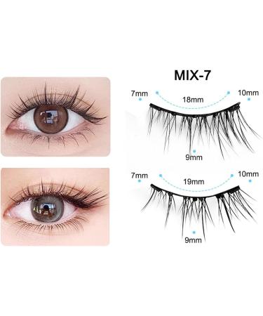 Magnetic Eyelashes Natural Look 2 Pairs Magnetic False Eyelashes No Glue or Eye Liner Needed | False Eyelashes Extension Kit Long-Lasting Eye Makeup Cosmetic for 3D Eye Look - Buy Online on GoSupps.com