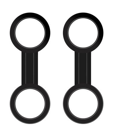 SIXQJZML 2 Pieces Scuba Diving Dive Snorkeling Silicone Snorkel Mask Strap Keeper Holder Clip Retainer Attachment Gear Spare Part Accessories
