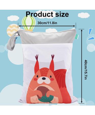 Leukurvo 2er Diaper Bag Wetbag - Waterproof Reusable Fabric Diapers & Pockets for On-the-Go Baby Travel - Buy Online on GoSupps.com