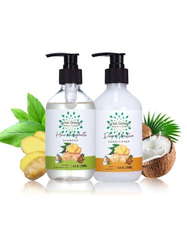 YA'AX Garden Hair Care Set: Thickening Hair Growth Shampoo & Conditioner Set For Women Sulfate Free Restorative Hair Repair Routine Shampoo And Conditioner For Women Hair Loss Dandruff Shampoo