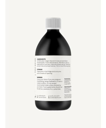 Youth & Earth Liposomal Resveratrol 200mg Wild Berry 250ml - Powerful Antioxidant Supplement - Buy Online on GoSupps.com