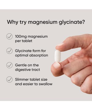 Nutri Advanced Magnesium Glycinate 100mg - High Strength Sleep Support Supplement - 120 Tablets - Buy Online on GoSupps.com