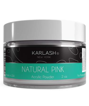 Karlash Professional Acrylic Powder Natural Pink 2 oz 2 Ounce (Pack of 1)