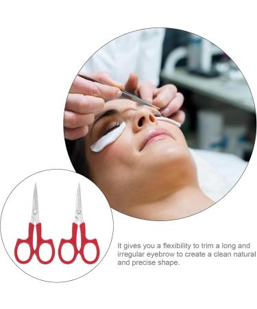 Lot de 2 Ciseaux de Beaut en Acier Inoxydable Tondeuse Sourcils Courb e et Droite Ciseaux Poils Pr cis pour Maquillage et Entretien du Visage Outil Professionnel Compact - Buy Online on GoSupps.com