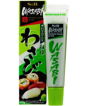  S&B S&B | Spicy Pasta with Horseradish and Wasabi | Wasabi Pasta Condiment Sauce Tube - 2 x 43g - Buy Online on GoSupps.com