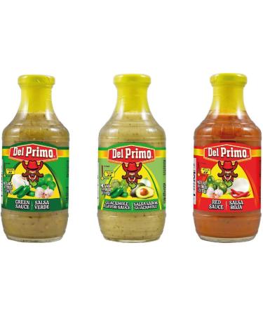 Tortilla Chips (1.13kg) With Del Primo Mexican Salsa Sauces (3 x 510g) - Red Green And Guacamole Boxed Treatz - Buy Online on GoSupps.com