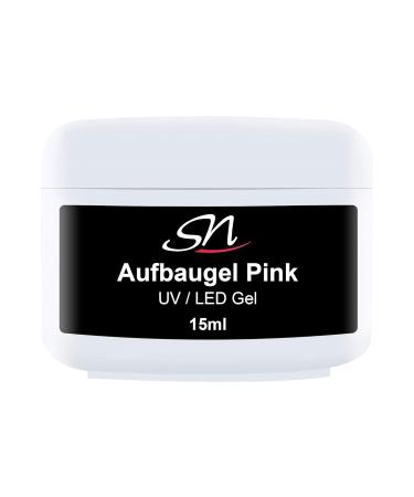 SN Nail Design Builder Gel - Rose Pink Thick Viscosity UV Gel for Gel Nails (15ml) - Ideal for Nail Art & DIY Designs - Buy Online on GoSupps.com