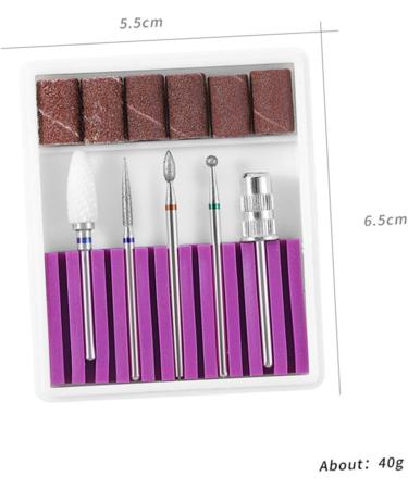 Mikinona 1 Set Nail Drill Bits Electric Manicure Nail File Pedicure Bits Faux Nails Cuticle Drill Bit Kit Nail Bits Manicure Tools Nail Grinding Head Nail Drill Tool Nail Gel Purple 4.50X0.30X0.30CM Purple - Buy Online on GoSupps.com