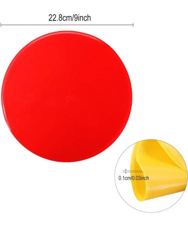 12pcs Colorful Spot Markers Set | Anti-Slip Rubber | 9 Inch | For Soccer, Football, Basketball Training | Kids School Teaching Tool - Buy Online on GoSupps.com