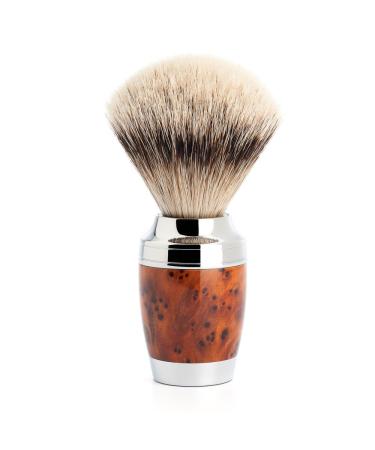 M HLE shaving brush - Stylo series - silvertip badger - thuja wood