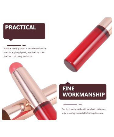 3Pcs Portable Lip Brush Set - Silicone Lip Gloss & Lipstick Applicator for Women & Girls - Perfect Makeup Tool - Buy Online on GoSupps.com