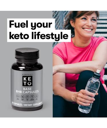 Perfect Keto Exogenous Ketones Capsules - Gluten Free BHB Salts for Ketosis & Fasting Electrolytes & Caffeine Free Energy - 60 Count Keto Supplement - Buy Online on GoSupps.com