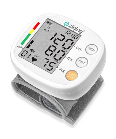 Wrist Blood Pressure Monitor ZIQING Blood Pressure Machine, BP Monitor Automatic Blood Pressure Machine with 2x99 Sets Memory Irregular Heartbeat Detector