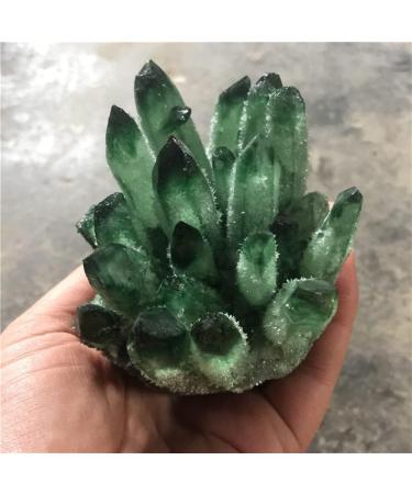 Natural Crystal Rough Specimen Green Ghost Phantom Quartz Crystal Cluster Rock Stones Crystals ReikiSpecimen Home DecorStone Natural Luster 300-400g - Buy Online on GoSupps.com