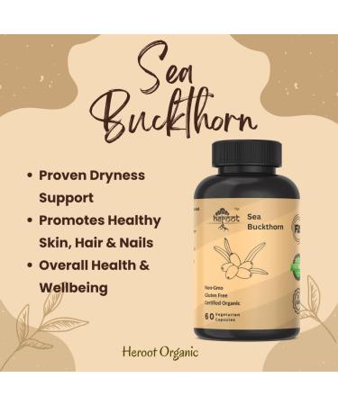 Sea Buckthorn 500mg 120 Capsules 120 Count (Pack of 1) - Buy Online on GoSupps.com