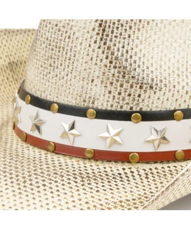 TOVOSO American Flag Cowboy Hat with Shape-It Brim | Vintage Stars and Stripes | Unisex Style - Buy Online on GoSupps.com