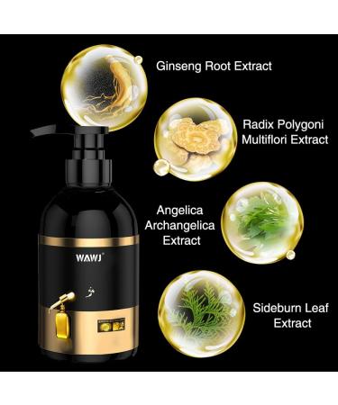 WAWJ Antihair loss shampoo cleansing shampoo Japanese ginseng shampoo multifunctional volume shampoo for all hair types 1 piece - Buy Online on GoSupps.com