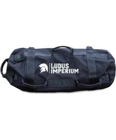 Ludus Imperium Workout Sandbags for Fitness 30 kg (66lb) and 50 kg (110lb), Heavy Duty Adjustable Weighted Sandbags for Training, Cross-Training & Exercise, Sandbag Weights with Handles Black 30 KG