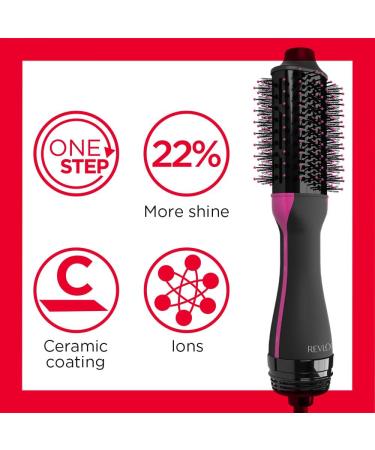 REVLON Salon One-Step Hair Dryer & Volumiser for Medium to Short Hair - RVDR5282UKE Black | Fast International Shipping - Buy Online on GoSupps.com