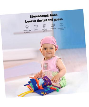 Toyvian 2-Pack Fabric Books for Toddlers | Educational Chewy Books for Small Animals | Soft Decorative Baby Knowledge Toys - Buy Online on GoSupps.com