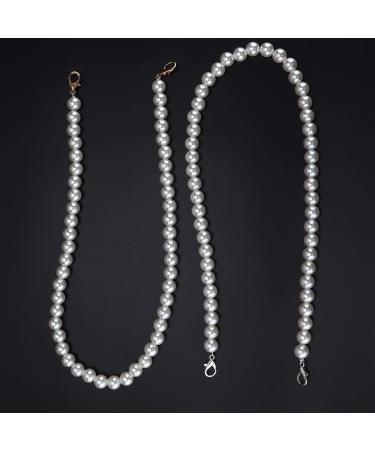 Shop Elegant Imitation Pearl Necklace & Handbag Chains - 60cm Accessories for Mobile Phones & Bags | International Shipping - Buy Online on GoSupps.com