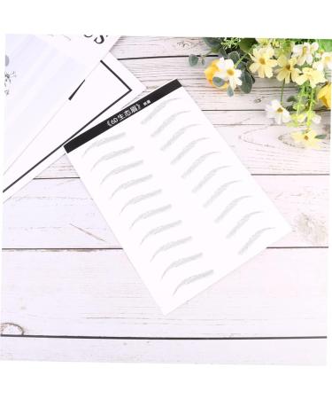 Mikinona 2 Pairs Disposable Makeup Tools 4d Hair-like Authentic Eyebrows Template Eyebrow Trimming The Lazy - Buy Online on GoSupps.com