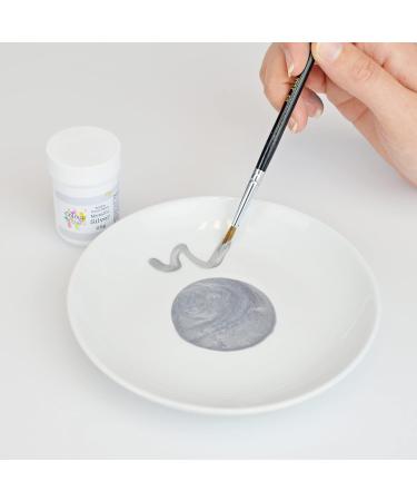 COLOUR SPLASH Metallic Silver Edible Food Paint - 25g | Cake Decorating Paint for Sugar Paste, Marzipan, and Modelling Pastes - Buy Online on GoSupps.com