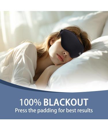 Unisex 3D Sleep Eye Masks - Zero Eye Pressure 100% Light Blocking Soft & Breathable with Adjustable Strap - Buy Online on GoSupps.com