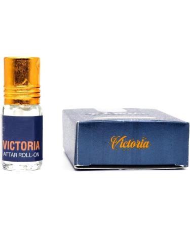 Victoria Roll On Attar For Religious & Personal Use |Alcohol Free |Attar Roll On |Luxury Scent with Long Lasting Fragrance For Men & Women |3ml - Buy Online on GoSupps.com
