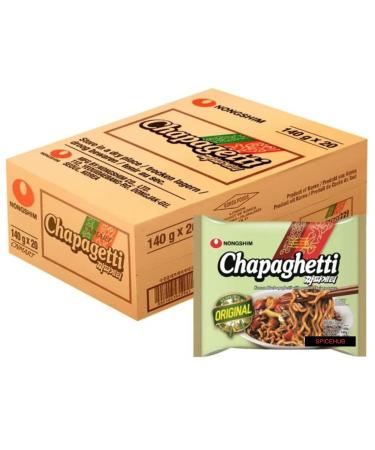 Nongshim Chapagetti Chajang Instant Noodle (Pack of 20) by SPICEHUB
