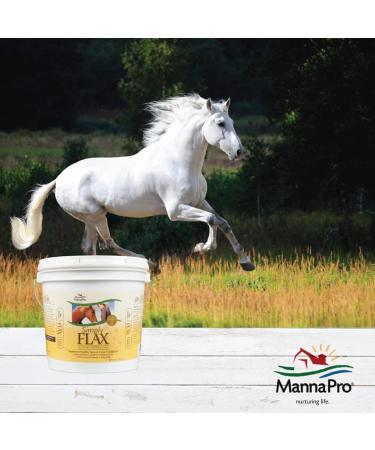 Buy Manna Pro Simply Flax for Horses - Omega-3 Flaxseed (8 lbs) | Premium Horse Supplement - Buy Online on GoSupps.com