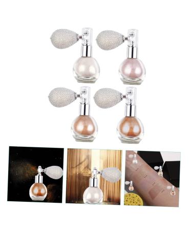 FOMIYES 4pcs Body Glitter Highlighter Spray | Ultra-Fine Loose Glitter Body Powder for Radiant Glow | International Shipping Available - Buy Online on GoSupps.com