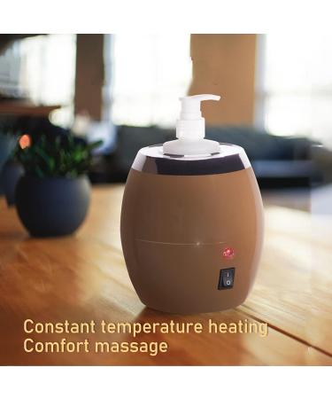 Brrnoo Massage Oil Warmer | Portable Heating Dispenser for Oils Lotions & Creams | Drip-Proof Design | EU Plug 220-240V - Buy Online on GoSupps.com