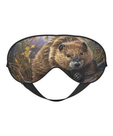 Beaver Soft Eye Mask Sleeping Mask Breathable Eye Mask Perfect for Travel and Relaxation