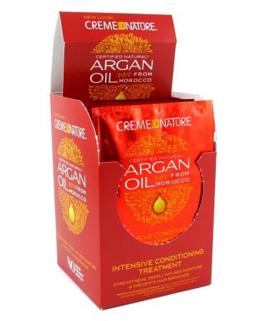 Creme Of Nature Packettes Argan Oil Treatment1.75 Ounce(12 Pieces) (51ml)