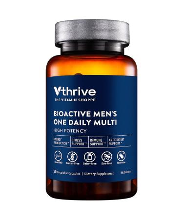 Vthrive Bioactive Men's Multivitamin - One-Daily Multi (30 Vegetable Capsules)