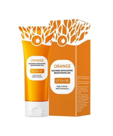Qixfyze Orange Enzyme Exfoliating Gel 100g - Facial Cleansing Peel LF16-35 Gentle and Effective Scrub for a Radiant Complexion Purifying and Moisturizing Orange Facial Scrub - Face and Body