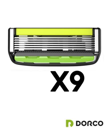 Dorco Pace 6 Pro 3D Motion Razor System - 1 Handle + 9 Cartridge Set - Buy Online on GoSupps.com