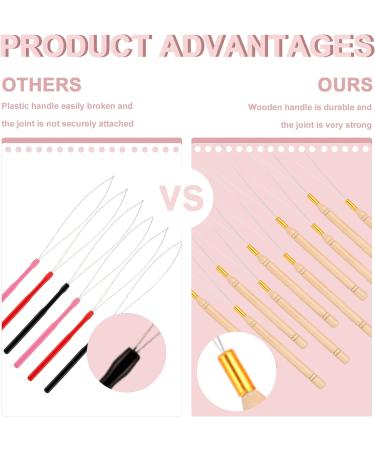 Vlasy Hair Extension Loop Needle Threader Set - 10PCS Micro/Nano Bead Pulling Hook Tools for Hair and Feather Extensions - Buy Online on GoSupps.com