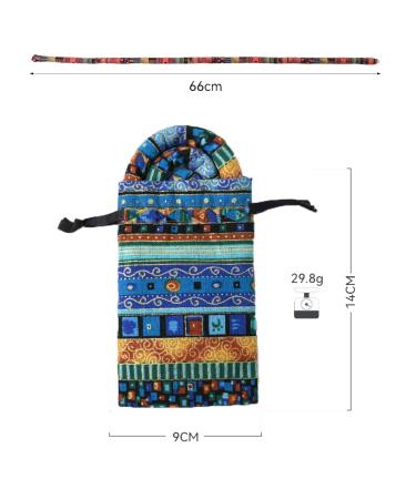 Spiral Lock Hair Tie Dreadlock Accessory | Bendable Hair Ties for Women and Men | 25 Inch Colorful Curly Hair Holder | Storage Bags Included (Blue) - Buy Online on GoSupps.com