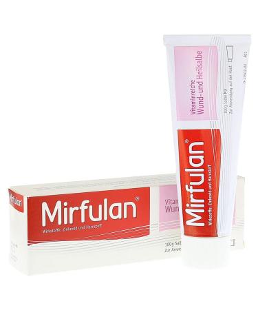 Mirfulan wound & healing ointment with proven formula for miracles irritated & itchy skin i accelerates wound healing promotes regeneration process I wound ointment with zinc oxide for adults & children 200g 100 g (2 pack)