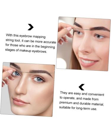 FOYTOKI 1box Black Eyebrow Measuring Tool Reliable Eyebrow Ruler Eyebrow Tattoos Ruler 6x4.5cm Black - Buy Online on GoSupps.com