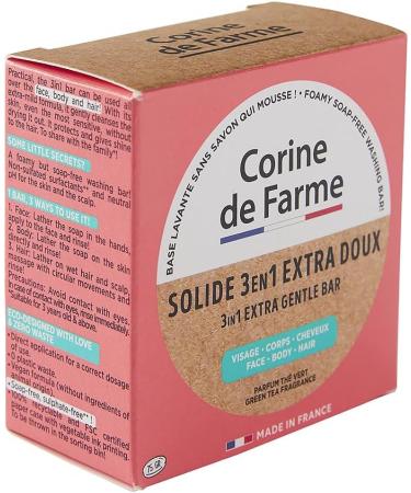Corine de Farme - Sea Salt Scented Foaming Bath Gift Set - 1L Sea Salt Scented Foaming Bath + 75g 3-in-1 Solid Bath Fudge Bath + 1 Shower Flower - Made in France - Buy Online on GoSupps.com