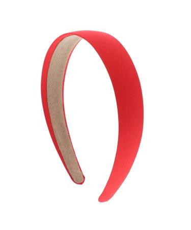 1 inch Satin Headband - Red